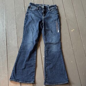 American Eagle Outfitters Dark Blue Flare Jeans